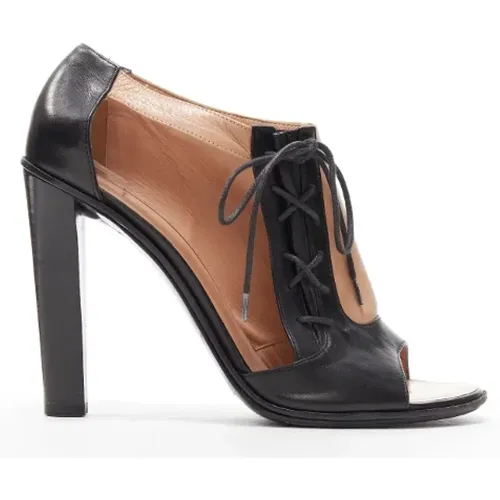 Pre-owned Leather sandals , female, Sizes: 7 1/2 UK - Celine Vintage - Modalova