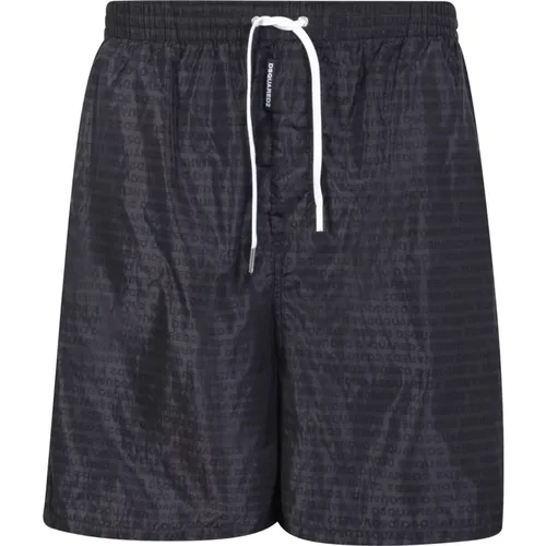 Men's Clothing Swimwear Grey Ss24 , male, Sizes: XL - Dsquared2 - Modalova