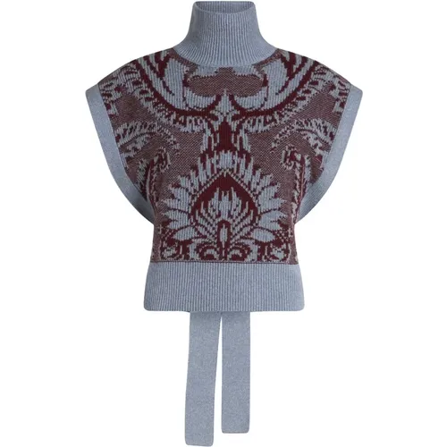 Klar Blauer Hochgeschlossener Sweatshirt - ETRO - Modalova