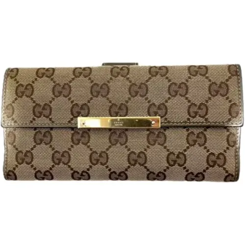 Pre-owned Canvas wallets , female, Sizes: ONE SIZE - Gucci Vintage - Modalova