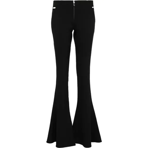 Schwarze Hose mit besticktem Detail , Damen, Größe: L - Jean Paul Gaultier - Modalova