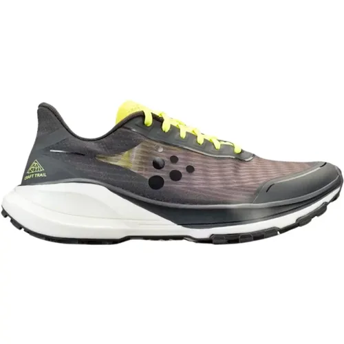 Pure Trail Sneakers in Black/Neon Yellow , male, Sizes: 6 1/2 UK, 7 1/2 UK, 11 1/2 UK, 10 1/2 UK, 8 UK, 11 UK - Craft - Modalova