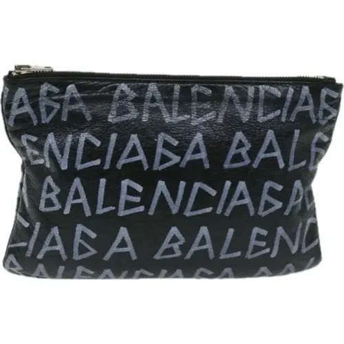 Pre-owned Leather clutches , female, Sizes: ONE SIZE - Balenciaga Vintage - Modalova