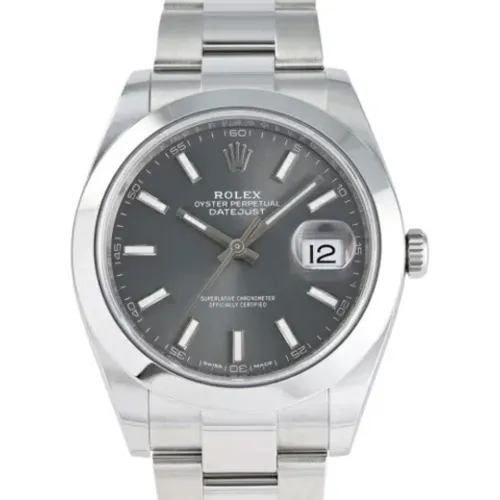 Pre-owned Stainless Steel watches , male, Sizes: ONE SIZE - Rolex Vintage - Modalova