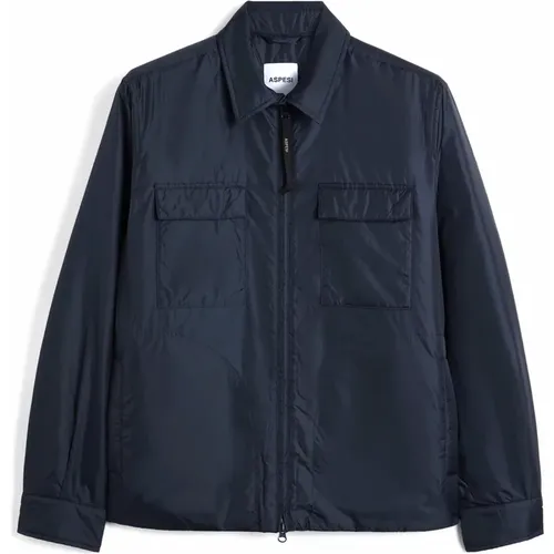 Shirt Jacket , male, Sizes: L, 2XL, M - Aspesi - Modalova