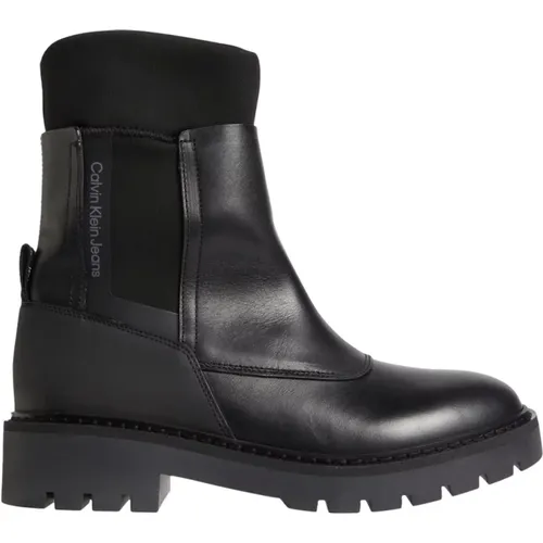 Combat Mix Chelsea Boot - Stylish and Comfortable , female, Sizes: 8 UK - Calvin Klein - Modalova