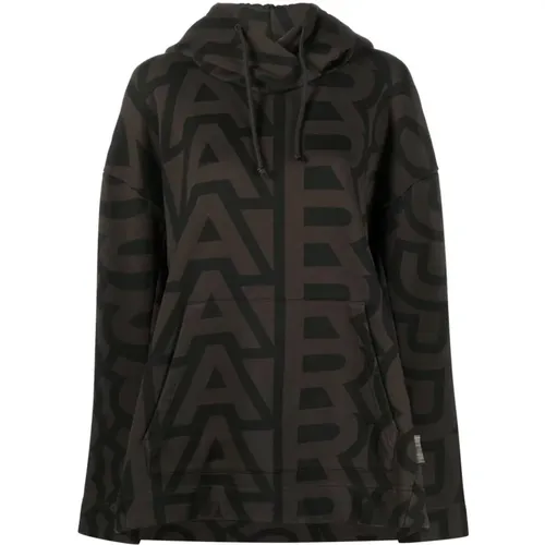 Monogram oversized hoodie , female, Sizes: M, S, XS - Marc Jacobs - Modalova