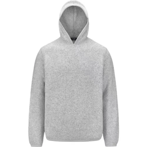 Wollfleece Pullover Grau , Herren, Größe: XL - K-way - Modalova