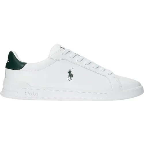Weiße Heritage Court II Ledersneakers , Herren, Größe: 37 EU - Ralph Lauren - Modalova