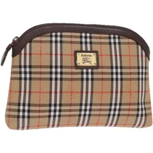 Pre-owned Canvas clutches , female, Sizes: ONE SIZE - Burberry Vintage - Modalova