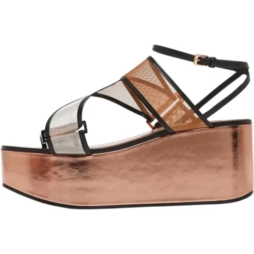 Pre-owned Leather sandals , female, Sizes: 6 UK - Alaïa Pre-owned - Modalova