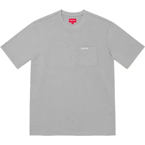 Limited Edition Pocket Tee Grey Fw22 , male, Sizes: M - Supreme - Modalova