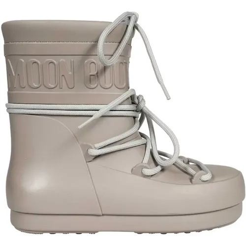 Geprägte Gummiregenstiefel , Damen, Größe: 37 EU - moon boot - Modalova