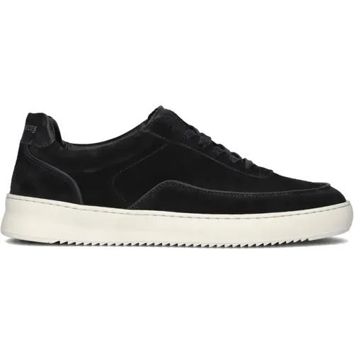 Niedrige Top Wildleder Sneakers Schwarz , Herren, Größe: 41 EU - Filling Pieces - Modalova