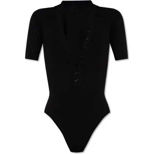 Yauco bodysuit with collar , female, Sizes: 2XS, M, S - Jacquemus - Modalova