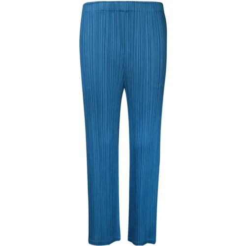Cropped Design Trousers with Elasticated Waistband , female, Sizes: M, XL - Issey Miyake - Modalova