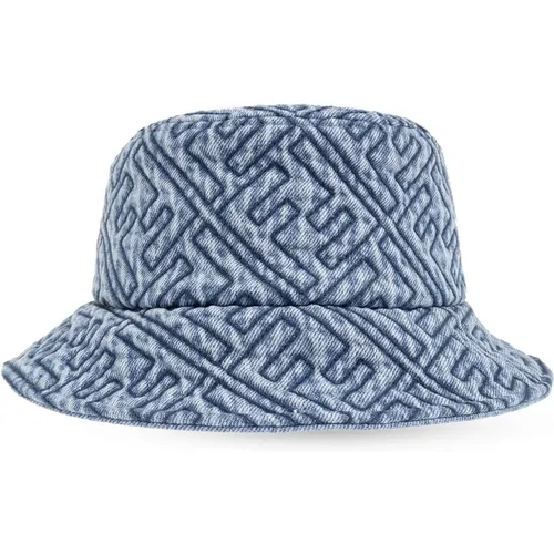 Denim bucket hat , female, Sizes: S - Fendi - Modalova