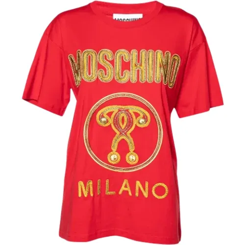 Pre-owned Cotton tops , female, Sizes: 2XS - Moschino Pre-Owned - Modalova