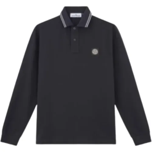 Gestreiftes Stretch-Baumwoll-Poloshirt , Herren, Größe: M - Stone Island - Modalova