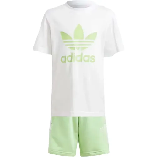 Grün und weißes Adicolor Kinder-Set - adidas Originals - Modalova