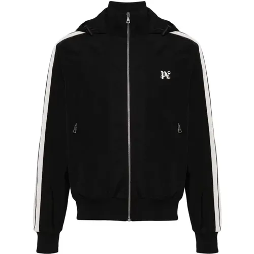Monogram Nylon Track Jacket , male, Sizes: L, XL, M - Palm Angels - Modalova