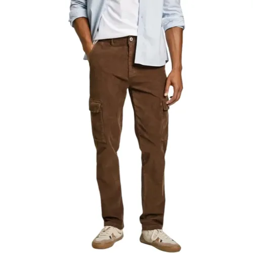 Slim Cargo Cordhose , Herren, Größe: W36 - Pepe Jeans - Modalova