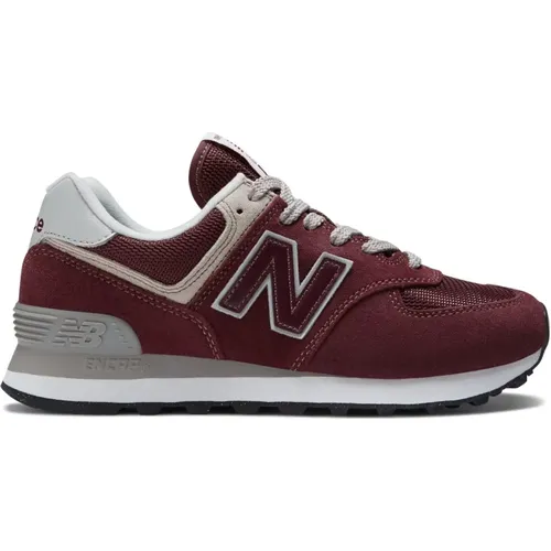 Bordeaux 574 Suede Sneaker , female, Sizes: 9 1/2 UK - New Balance - Modalova