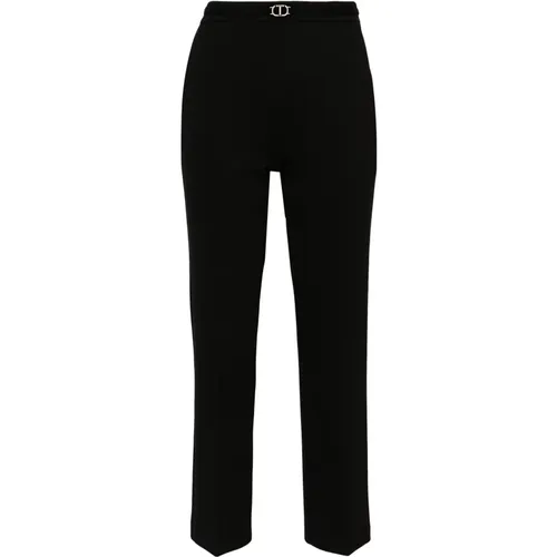 Schwarze Hose , Damen, Größe: M - Twinset - Modalova