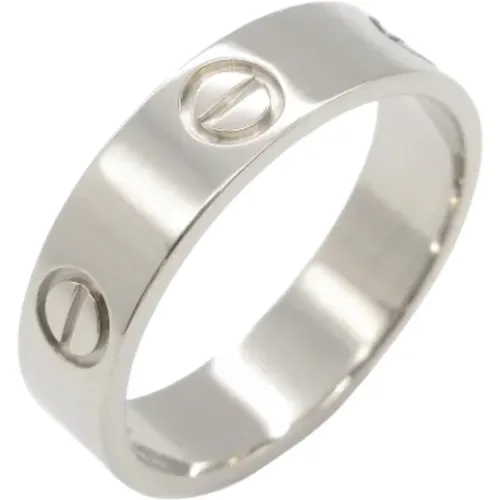 Pre-owned Silver rings , female, Sizes: ONE SIZE - Cartier Vintage - Modalova