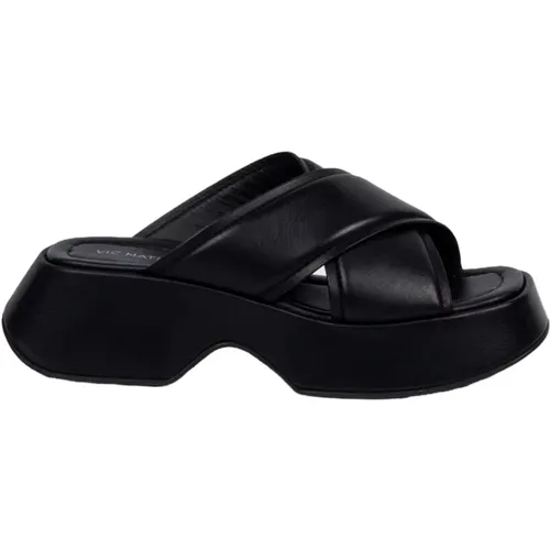 Woven Leather Platform Shoes , female, Sizes: 5 UK, 6 UK, 4 UK, 7 UK, 3 UK, 8 UK - Vic Matié - Modalova