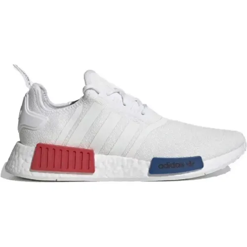 Nmd_R1 Fabric Sneakers with Red and Blue Accents , male, Sizes: 6 2/3 UK - adidas Originals - Modalova