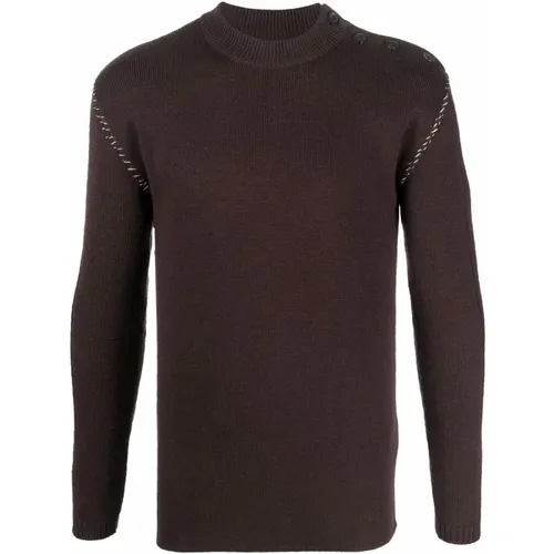 Brauner Wollpullover - Maison Margiela - Modalova