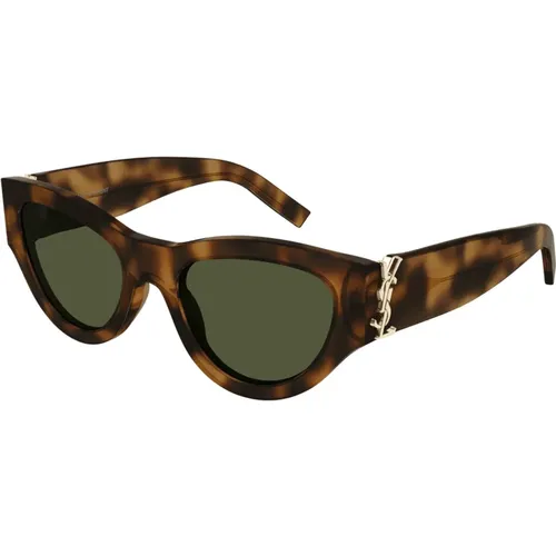 Cat Eye Sunglasses - Craftsmanship and Innovation , female, Sizes: 53 MM - Saint Laurent - Modalova