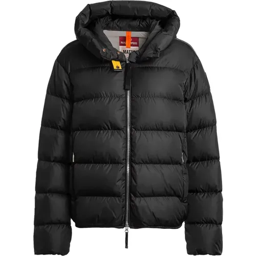 Schwarze Steppjacke mit Kapuze 'Jinni' - Parajumpers - Modalova