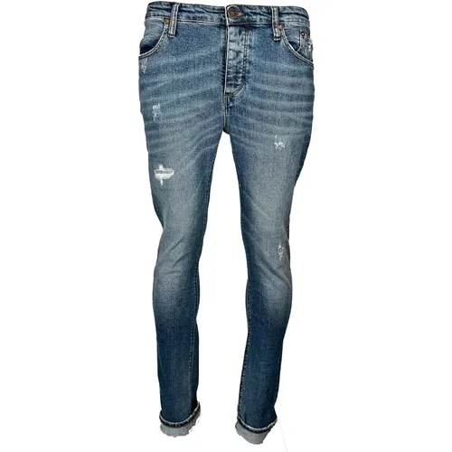De Gênes , Slim-fit Jeans , male, Sizes: W36 L34 - Blue de Gênes - Modalova