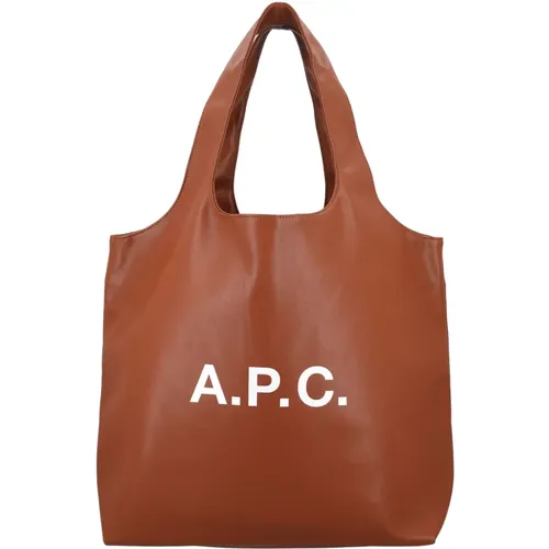 Ninon Tote Bag Hazelnut Handbag , female, Sizes: ONE SIZE - A.p.c. - Modalova