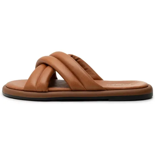 Chunky Cross Mule - Tan , Damen, Größe: 39 EU - Shoe the Bear - Modalova