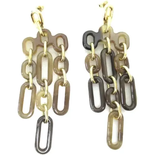 Pre-owned Metal earrings , female, Sizes: ONE SIZE - Hermès Vintage - Modalova