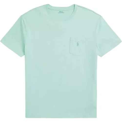 Grünes Hemd mit gesticktem Logo Classic Fit , Herren, Größe: XL - Ralph Lauren - Modalova