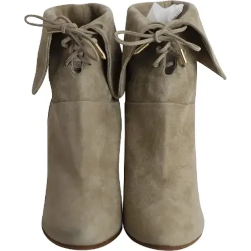 Pre-owned Suede boots , unisex, Sizes: 3 1/2 UK - Aquazzura Pre-owned - Modalova