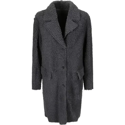 Reversible Single-Breasted Knee-Length Coat , female, Sizes: M, S, XS - 1972 Desa - Modalova