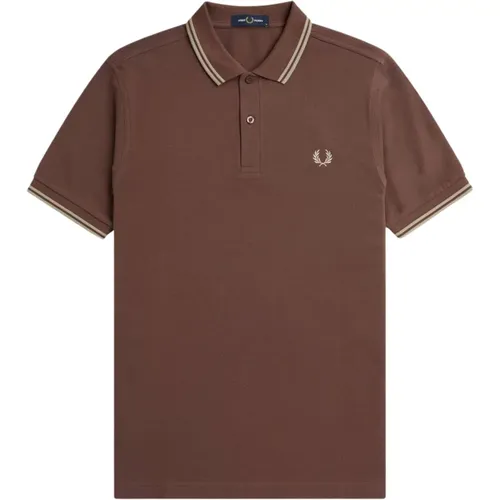 Polo mit Doppelstreifen M3600 , Herren, Größe: S - Fred Perry - Modalova