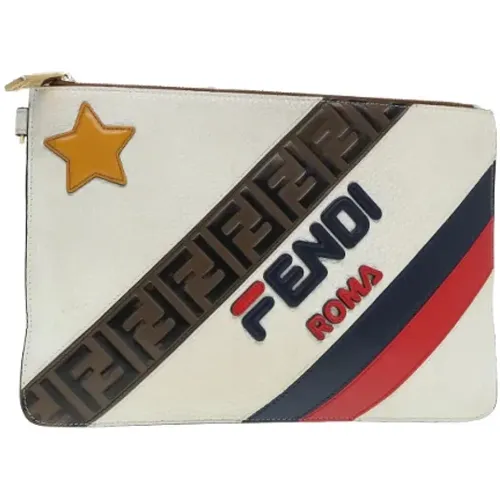 Pre-owned Leather clutches , female, Sizes: ONE SIZE - Fendi Vintage - Modalova