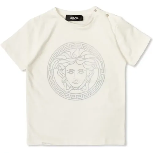 Kinder T-Shirt mit Druck Versace - Versace - Modalova