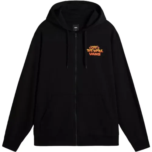 Urban Hoodie mit Reißverschluss und Logo , Herren, Größe: S - Vans - Modalova