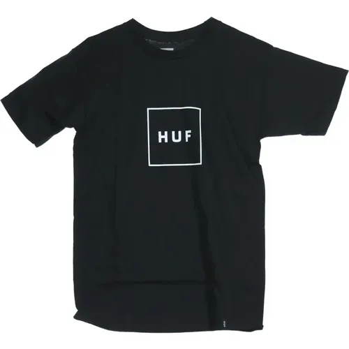 Logo Mens T-Shirt Short Sleeve , male, Sizes: S, XL - HUF - Modalova