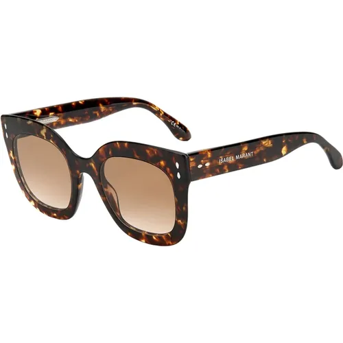 Havana/ Shaded Sunglasses , female, Sizes: 52 MM - Isabel marant - Modalova