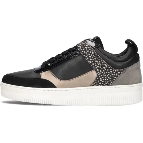 Schwarze Low-Top-Sneakers Pixelprint - Maruti - Modalova