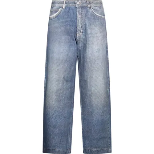 Hellblaue Denim-Taschenhose , Herren, Größe: W32 - Emporio Armani - Modalova