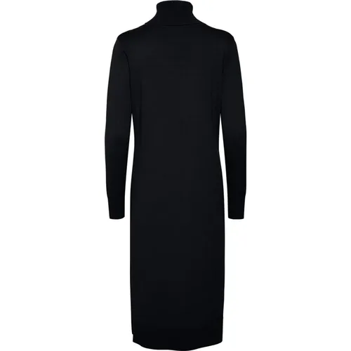 Soft Knit Roll Neck Long Dress , female, Sizes: L, 2XL, XL, M - Saint Tropez - Modalova